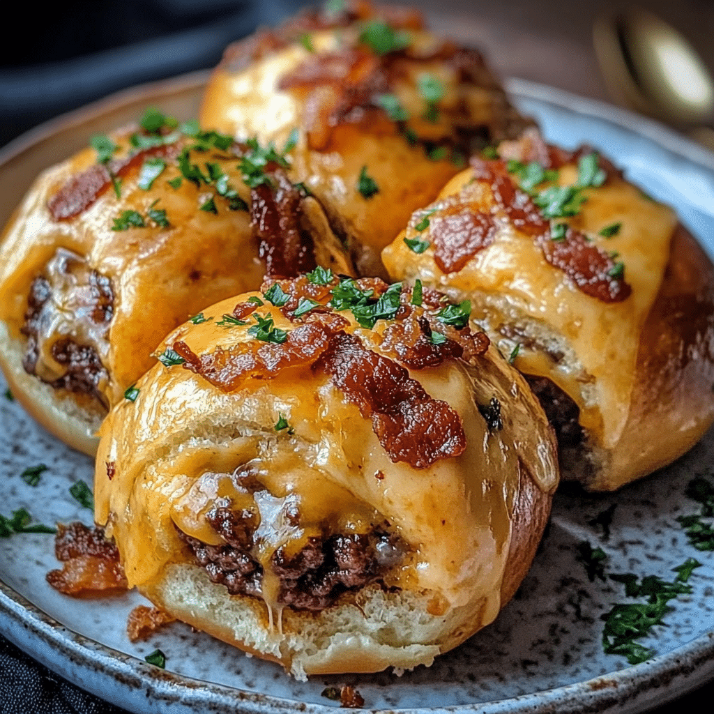Beef Bacon Cheeseburger Bombs