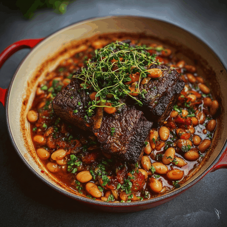 Beef Short Ribs and Beans Recipe