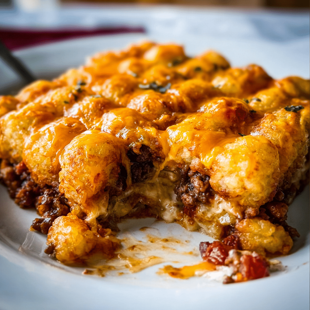 Cheeseburger Tater Tot Casserole