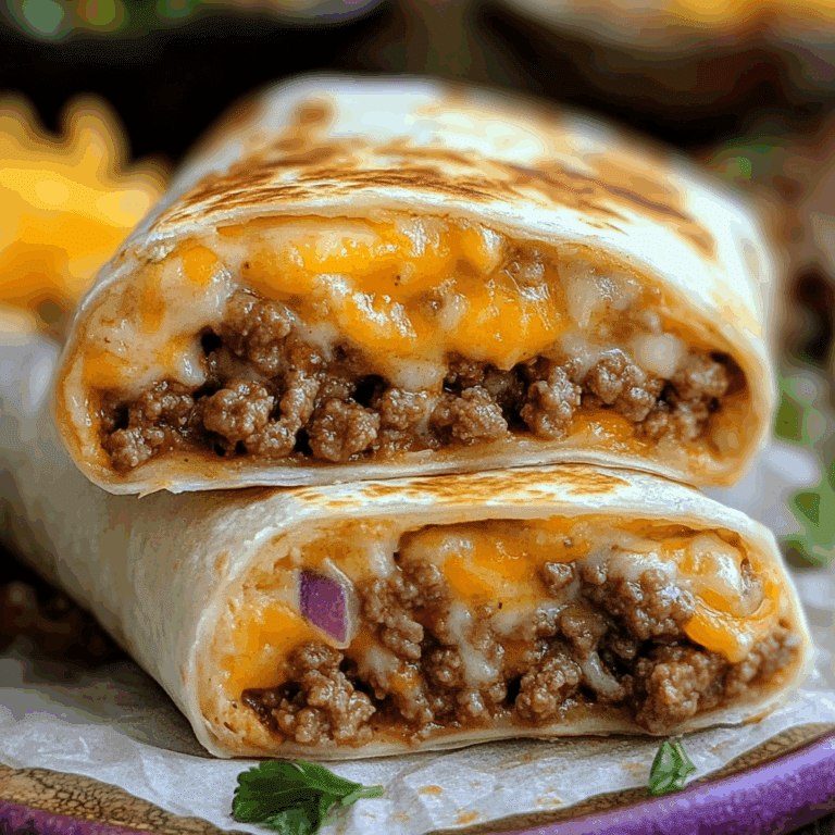 Cheesy Ground Beef Wrap Recipe