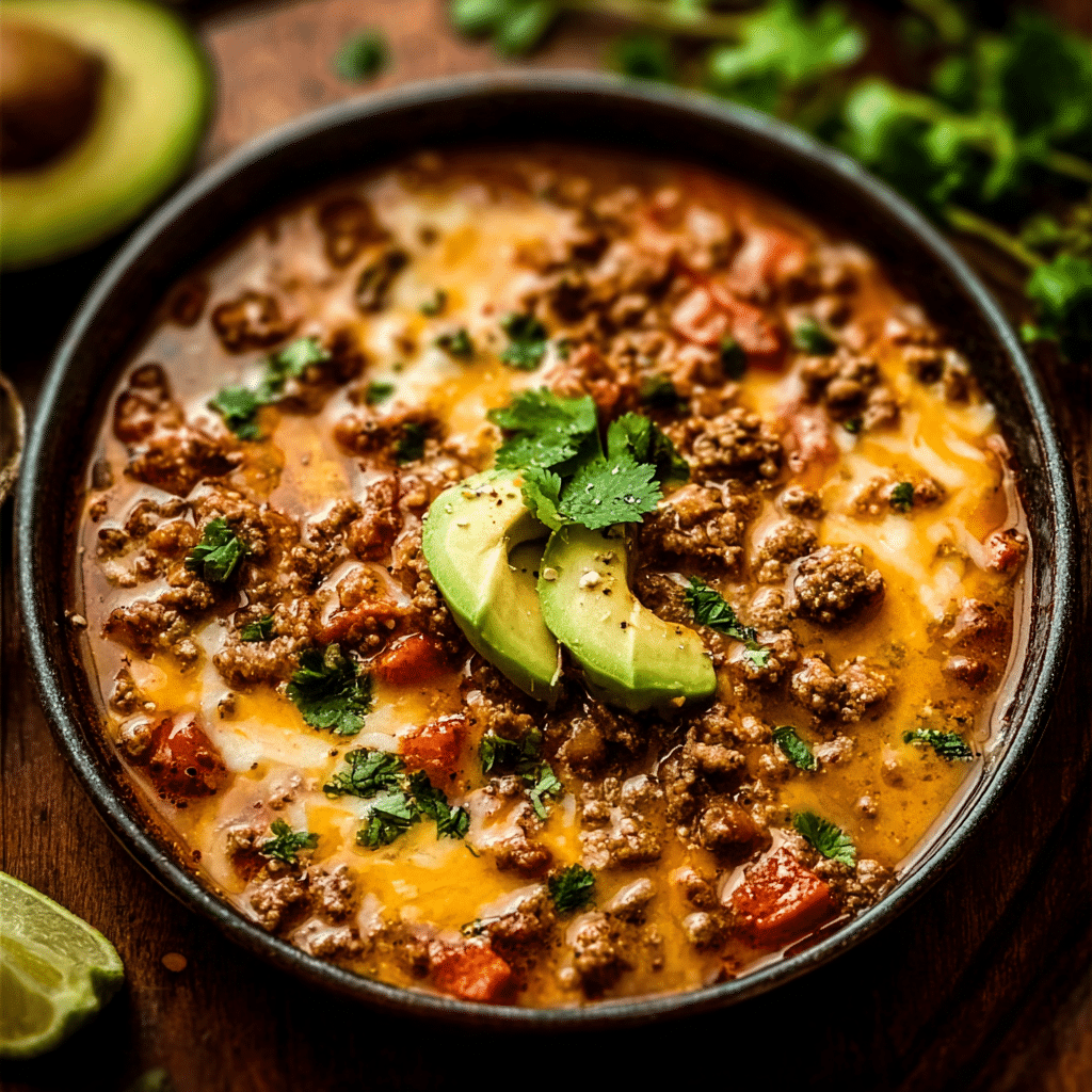 Chili Recipe with Enchilada Sauce and Ground Beef