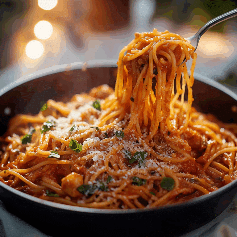 Cozy One Pot Spaghetti Dinner