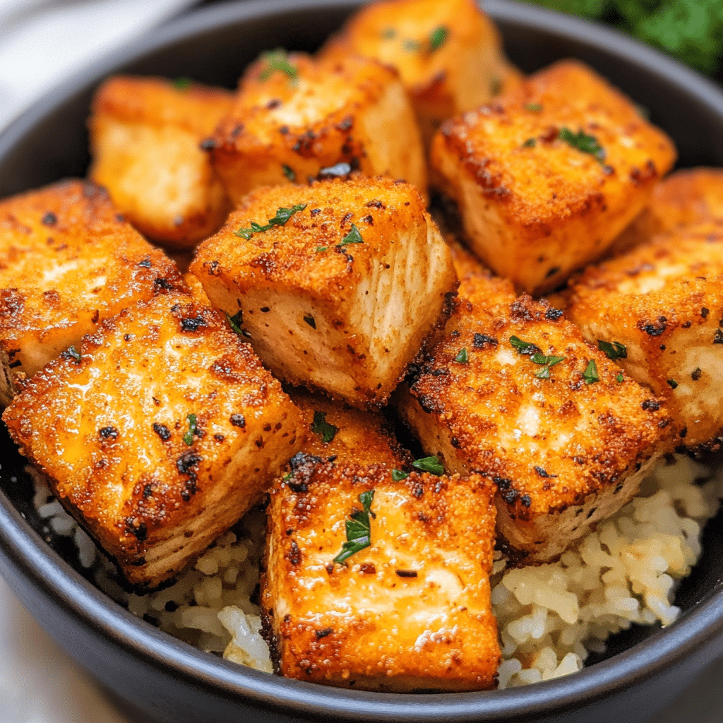 Crispy Air Fryer Salmon Bites