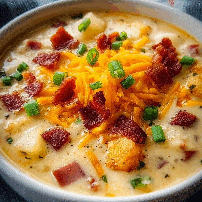 Crockpot Loaded Potato Soup