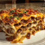 Delicious Bacon Cheeseburger Lasagna Recipe