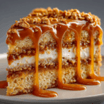 Delicious Caramel Toffee Crunch Cake