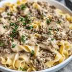 Easy Ground Beef Stroganoff