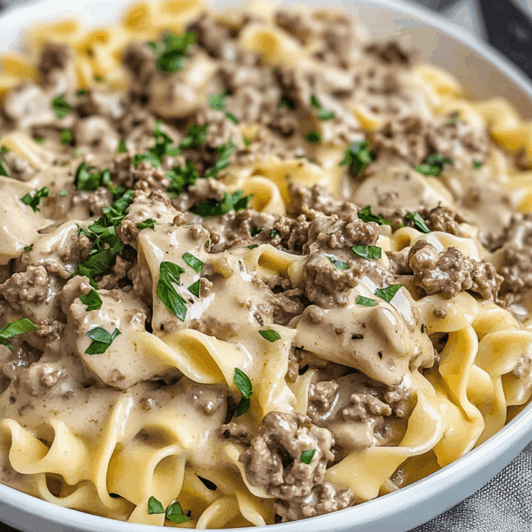 Easy Ground Beef Stroganoff
