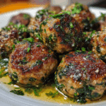 Easy Spinach Garlic Meatballs