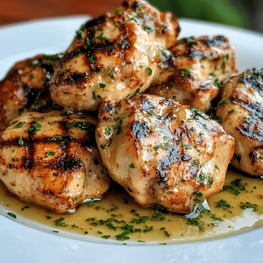 Grilled Chicken with Garlic Sauce