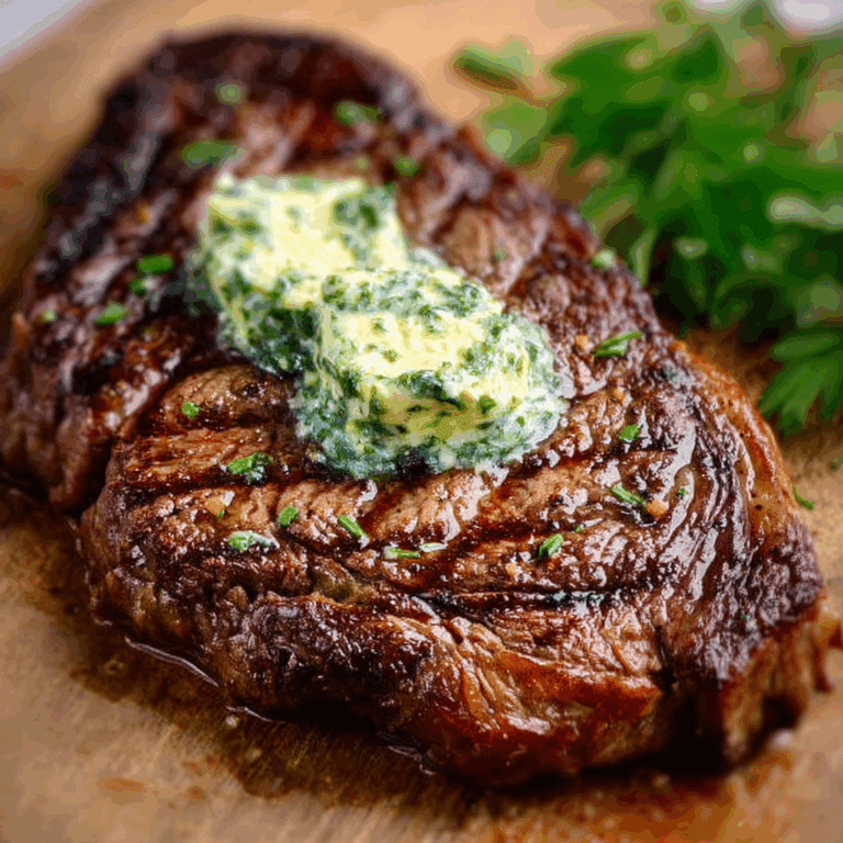 Grilled Steak with Herb Butter