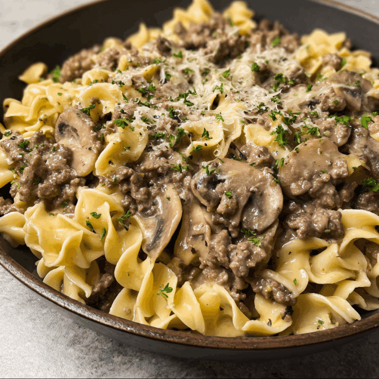 Ground Beef Stroganoff