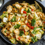 Healthy Chicken & Cabbage Stir Fry