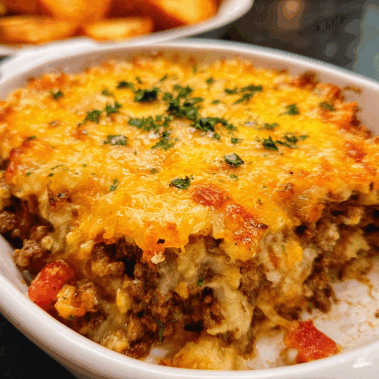 Hearty Hobo Casserole with Ground Beef