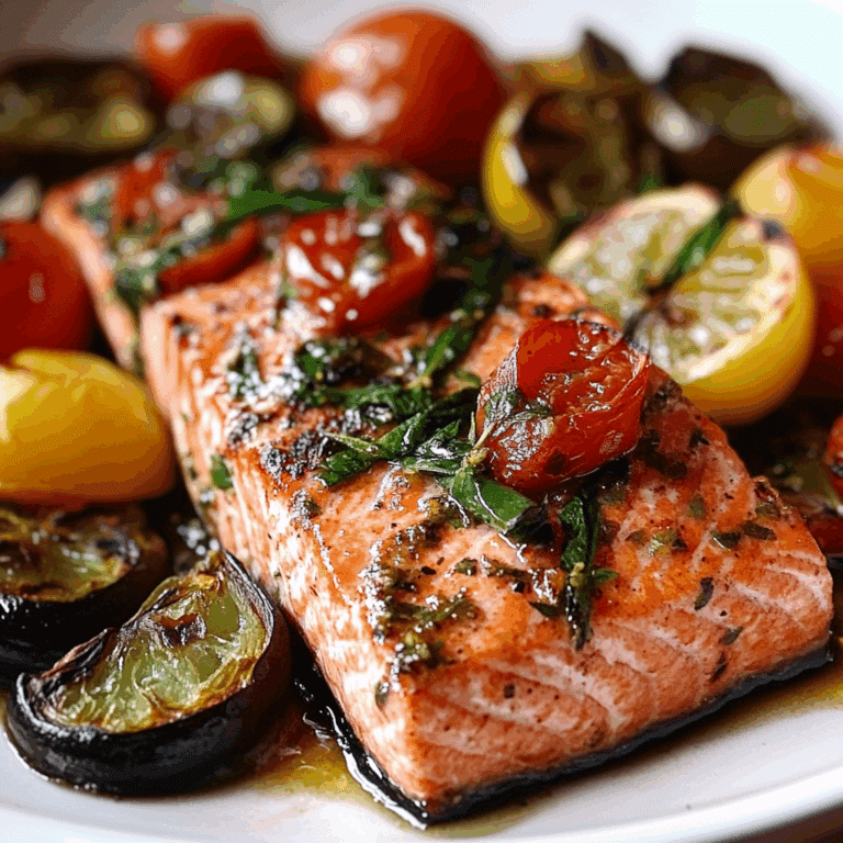 Mediterranean Salmon Bake