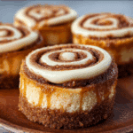 Mini Cinnamon Roll Cheesecakes