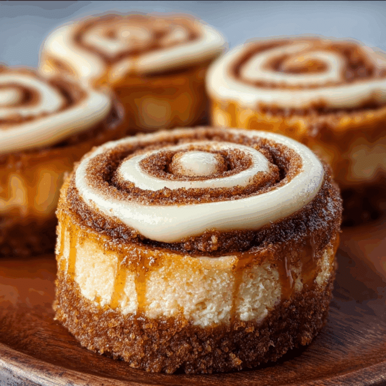 Mini Cinnamon Roll Cheesecakes