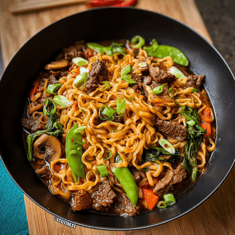 Quick Hoisin Beef Noodles