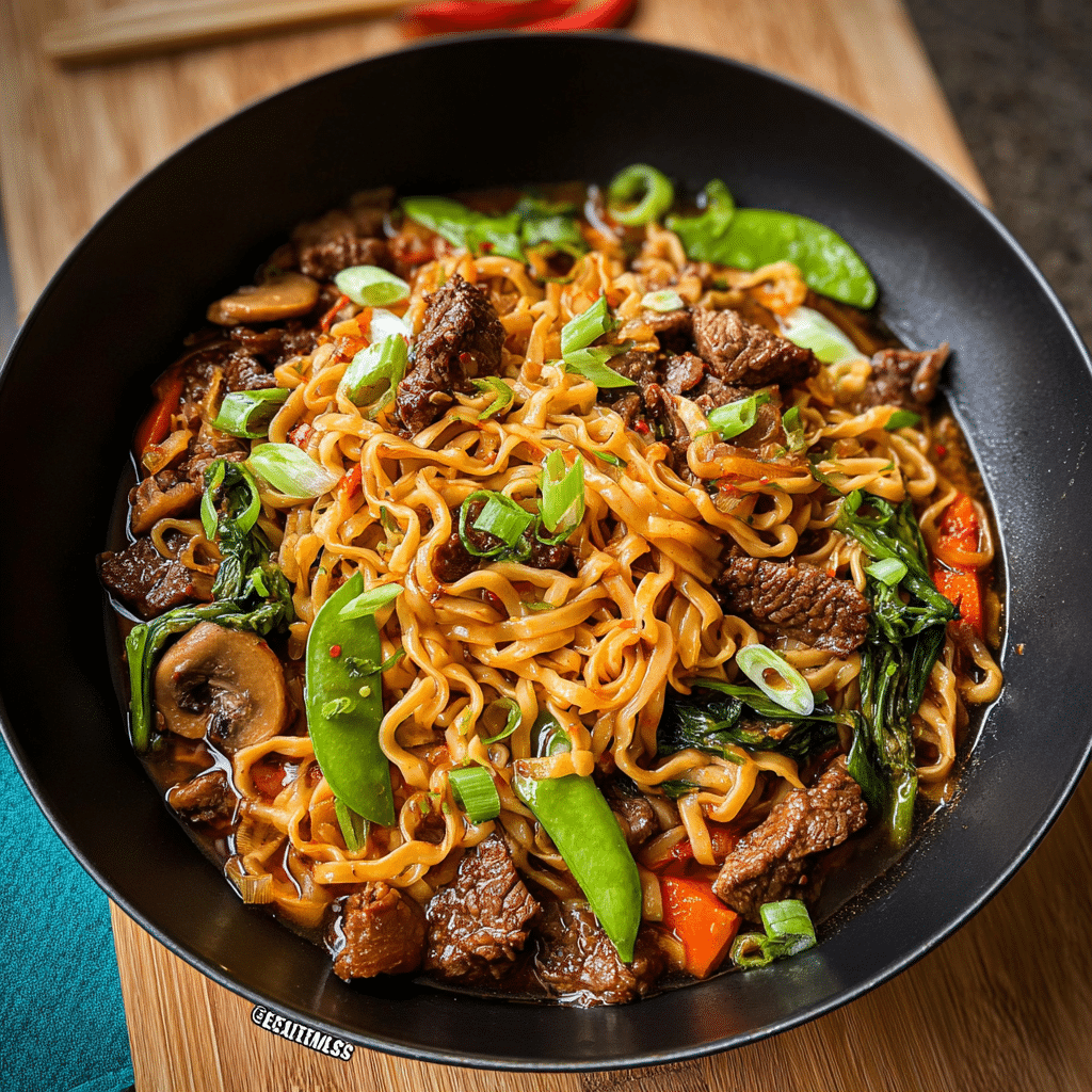 Quick Hoisin Beef Noodles