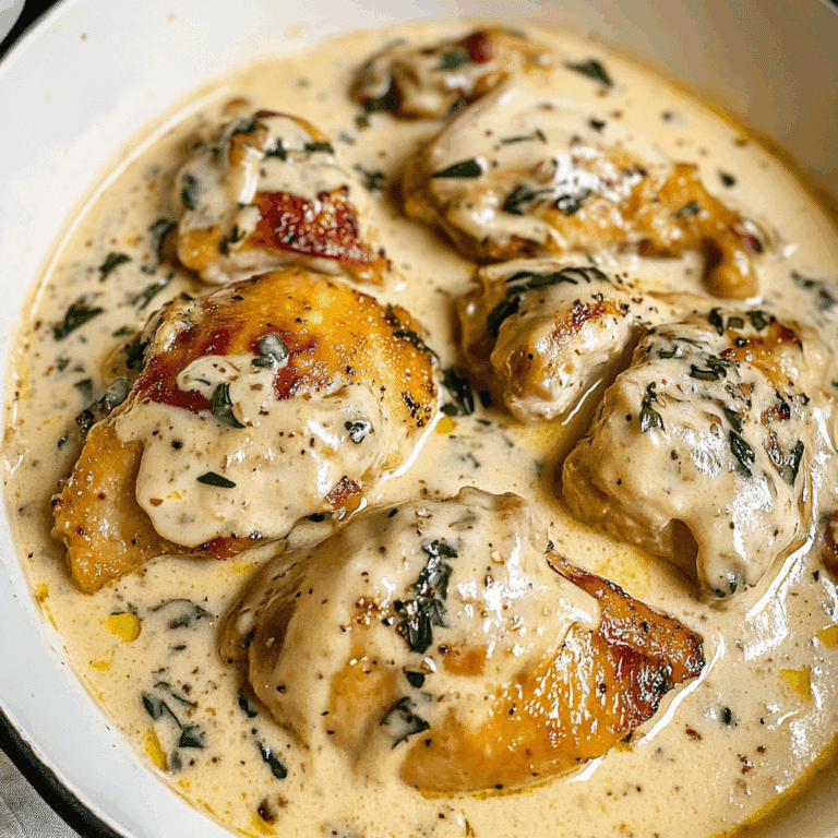 Rich and Creamy Chicken Thighs