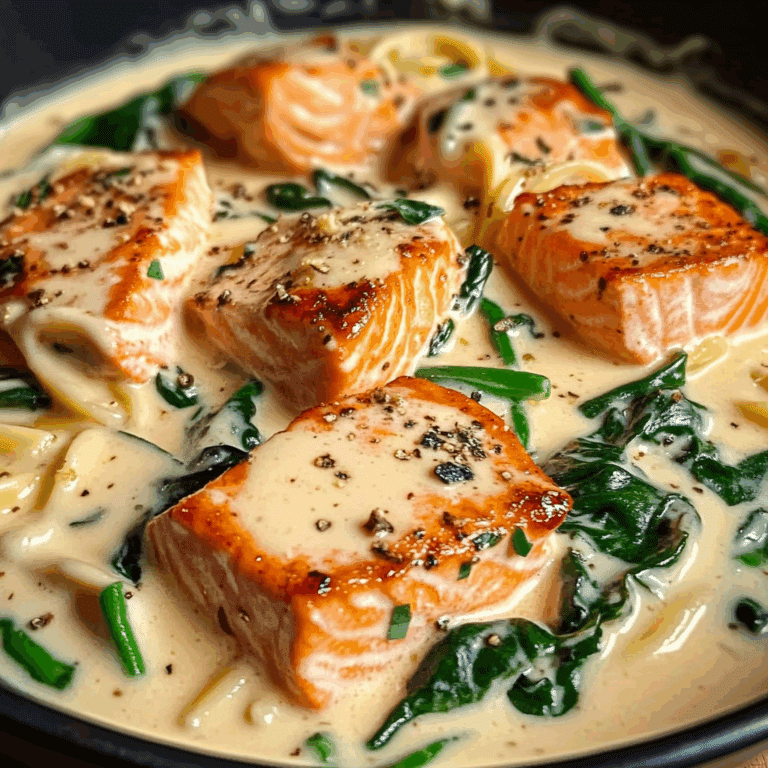 Rich Creamy Salmon Florentine