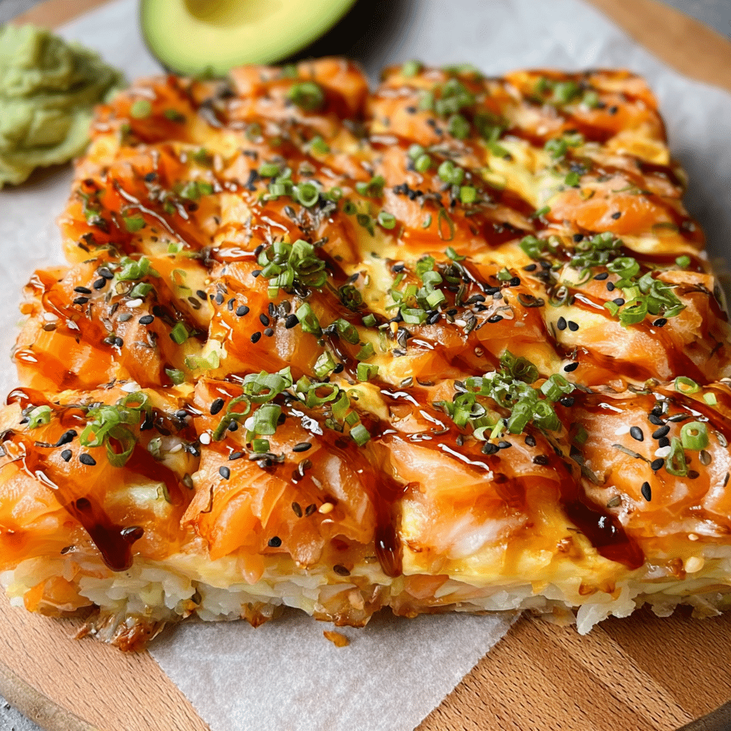 Salmon Sushi Bake Recipe