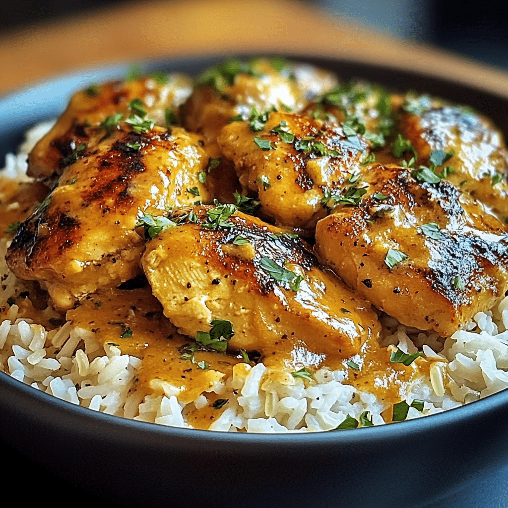 Savory Smothered Chicken and Rice
