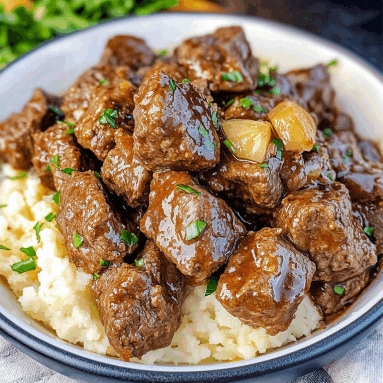 Slow Cooker Garlic Butter Beef Bites
