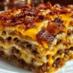 Bacon Cheeseburger Lasagna