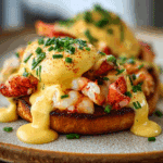 Bay Lobster Eggs Benedict with Cajun Hollandaise