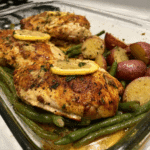 Garlic & Lemon Chicken with Green Beans & Red Potatoes