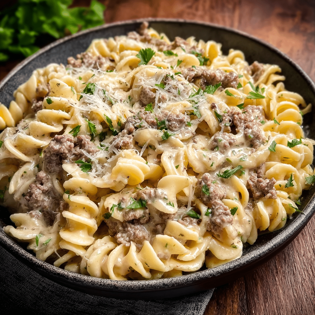 Hearty Ground Beef Pasta Recipe