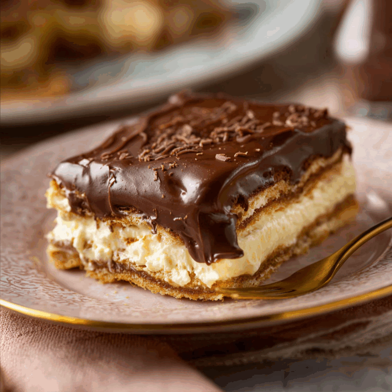No-Bake Chocolate Eclair Cake