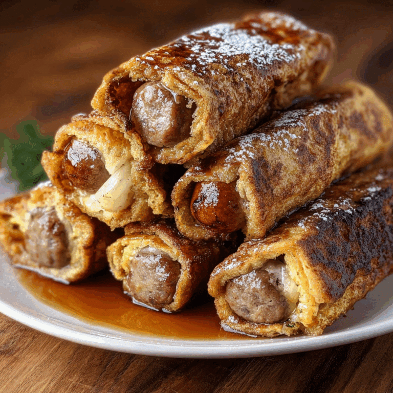 Sausage French Toast Roll-Ups