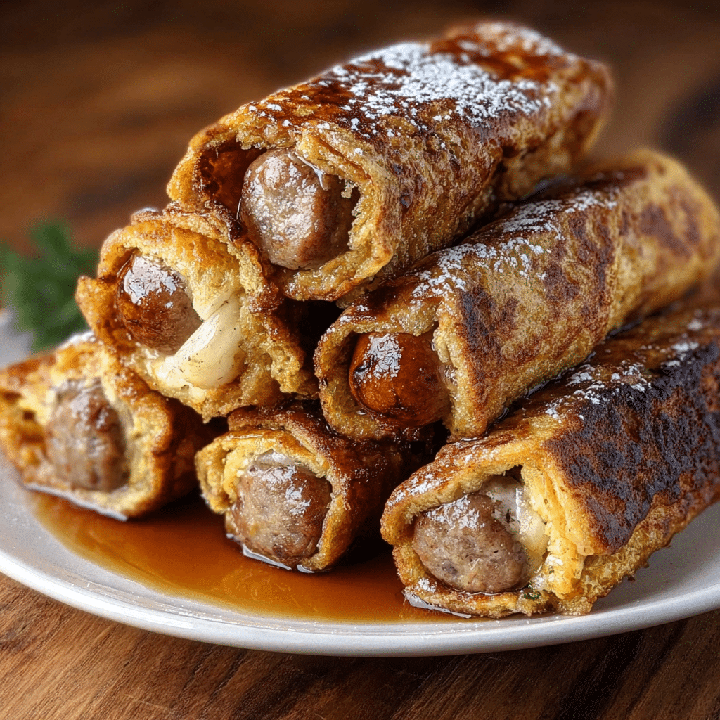 Sausage French Toast Roll-Ups