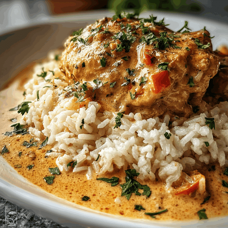 Smothered Chicken and Rice