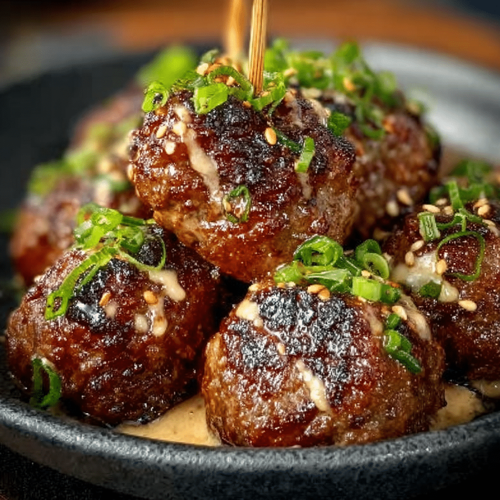 Tender Korean BBQ Meatballs
