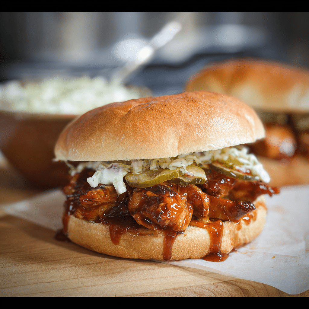 Easy BBQ Chicken Sandwich