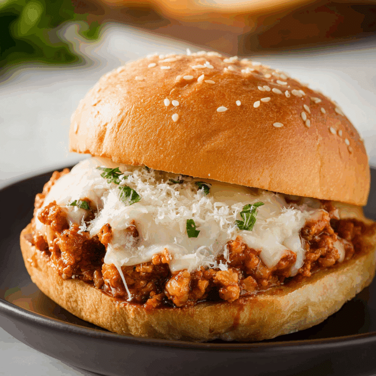Easy Chicken Parmesan Sloppy Joe Recipe
