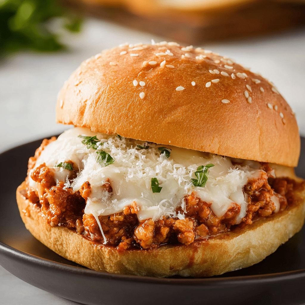 Easy Chicken Parmesan Sloppy Joe Recipe