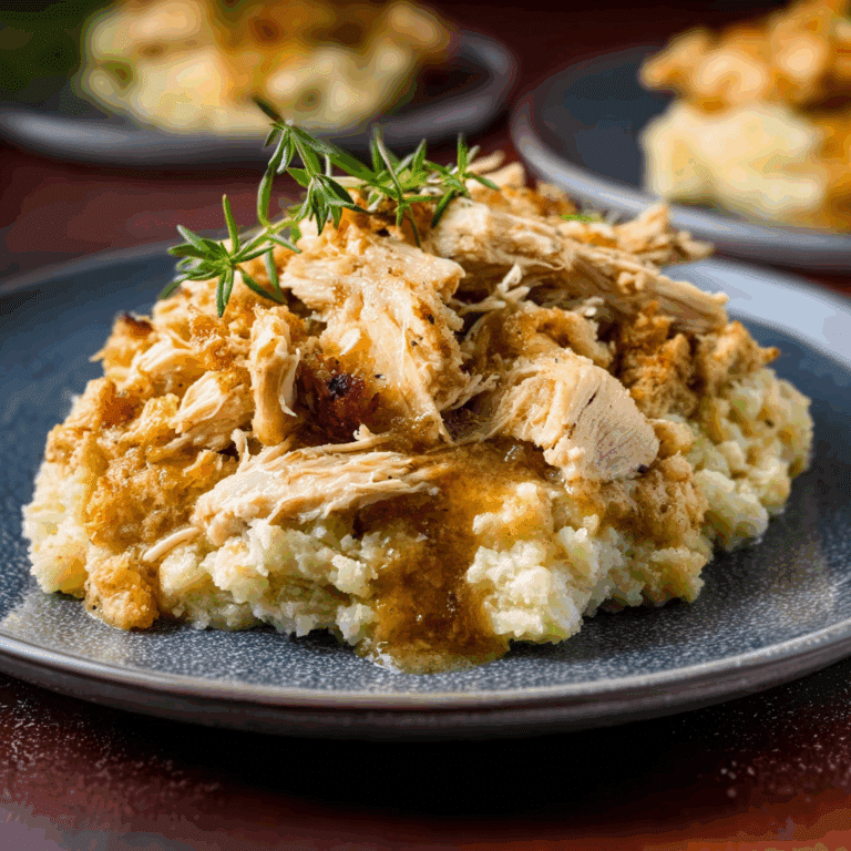 Easy Crockpot Chicken and Dressing