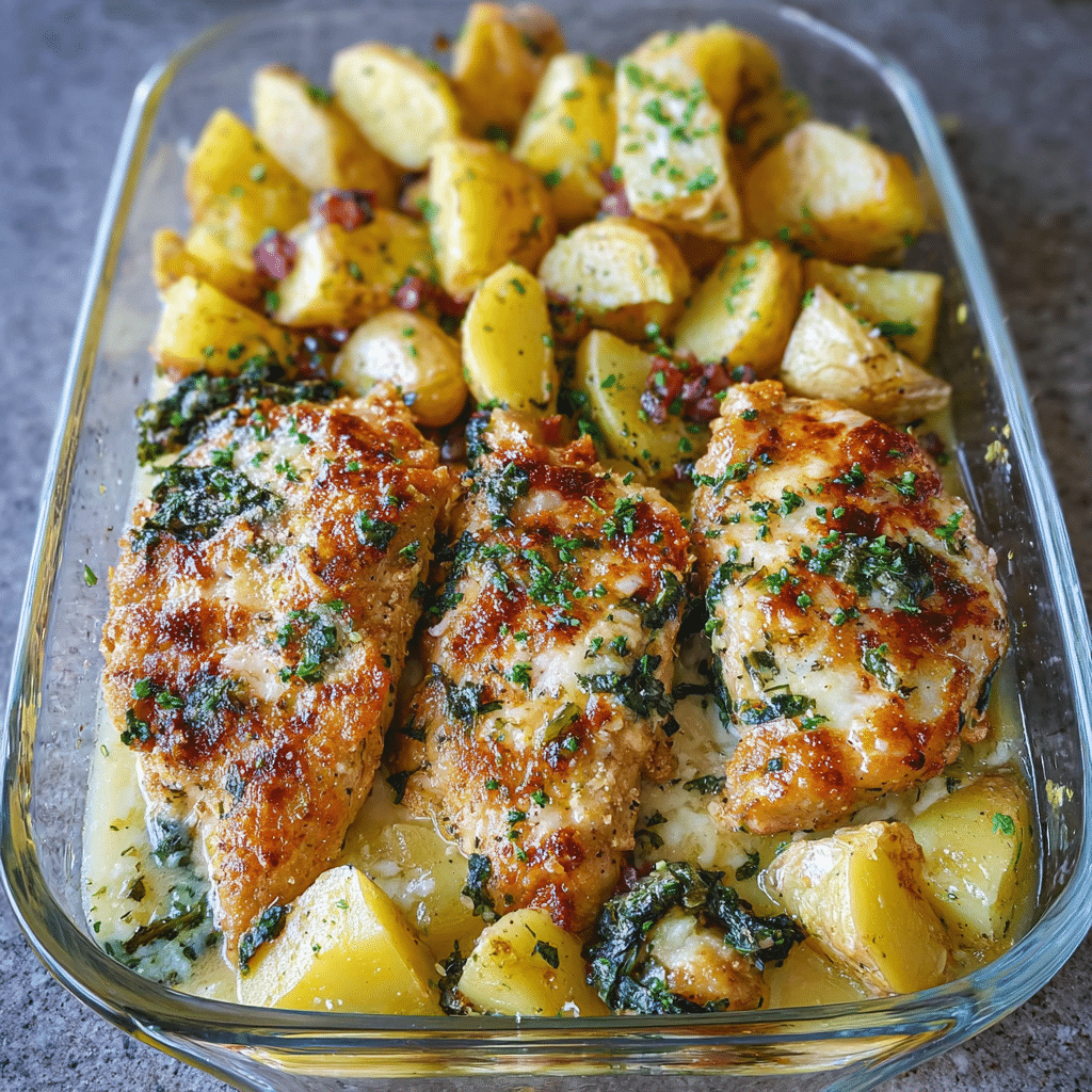 Garlic Parmesan Chicken and Potatoes