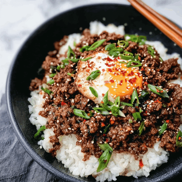 Korean Ground Beef Bowl