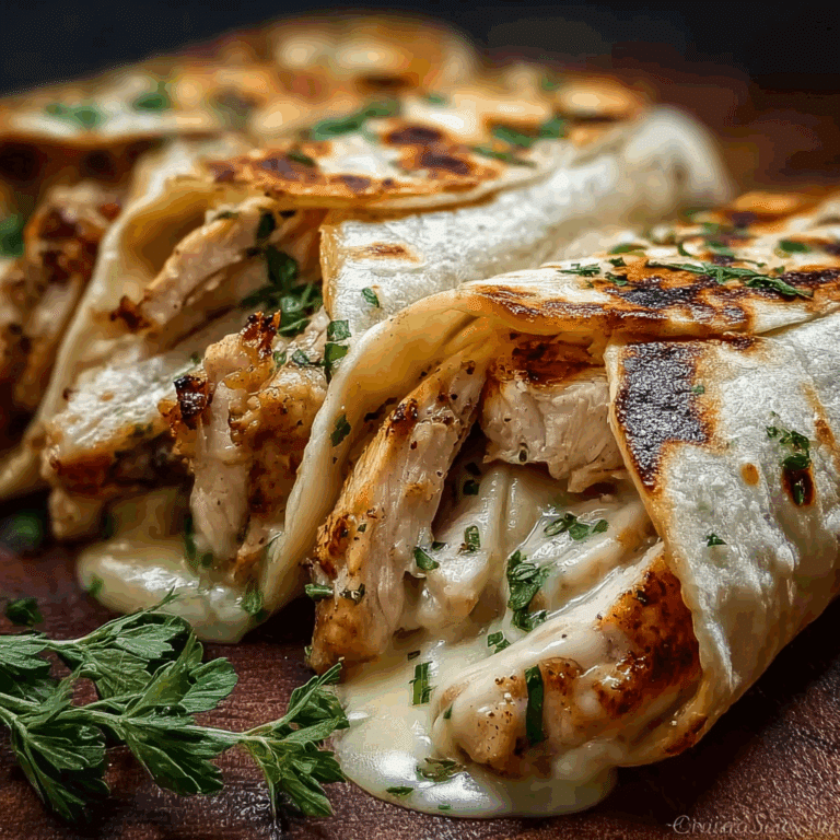 Quick Cheesy Garlic Chicken Wraps for a Flavorful Meal