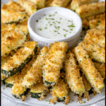 Baked Parmesan Zucchini Slices