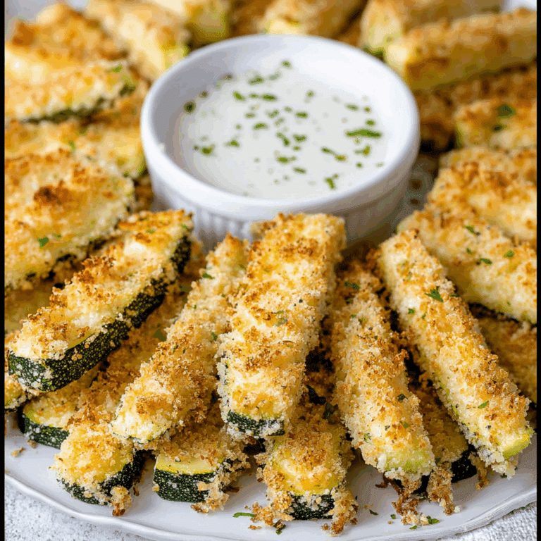 Baked Parmesan Zucchini Slices