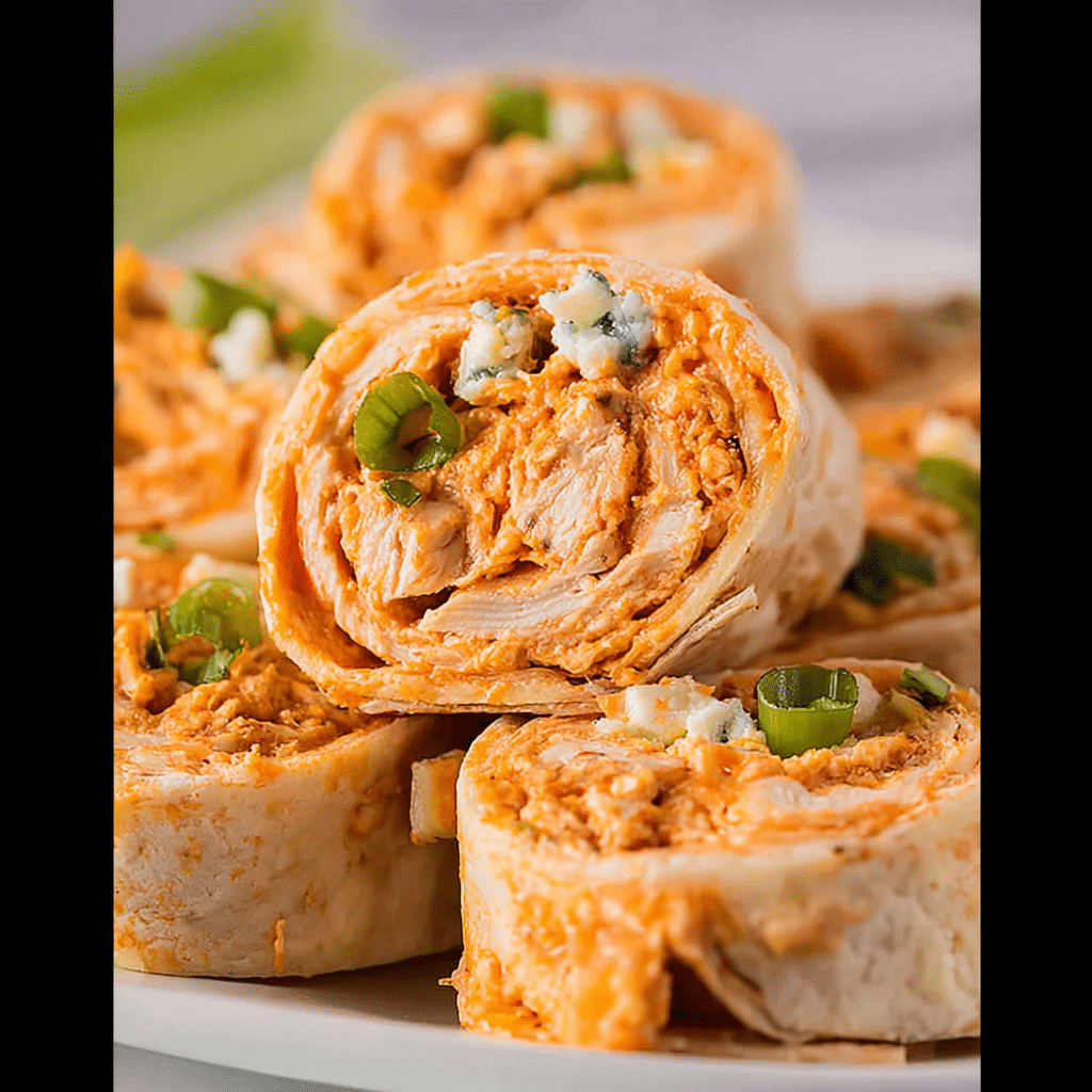 Buffalo Chicken Pinwheels
