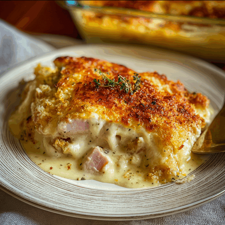 Chicken Cordon Bleu Casserole