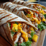 Chicken Wraps with Mango & Spicy Mayo