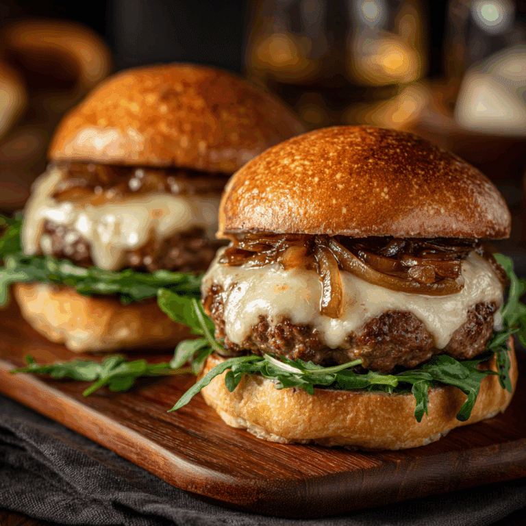 French Onion Soup Burgers